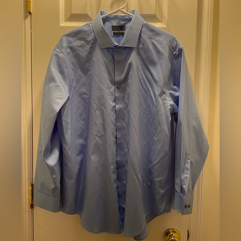 CK Calvin Klein Men's Blue Dress Shirt